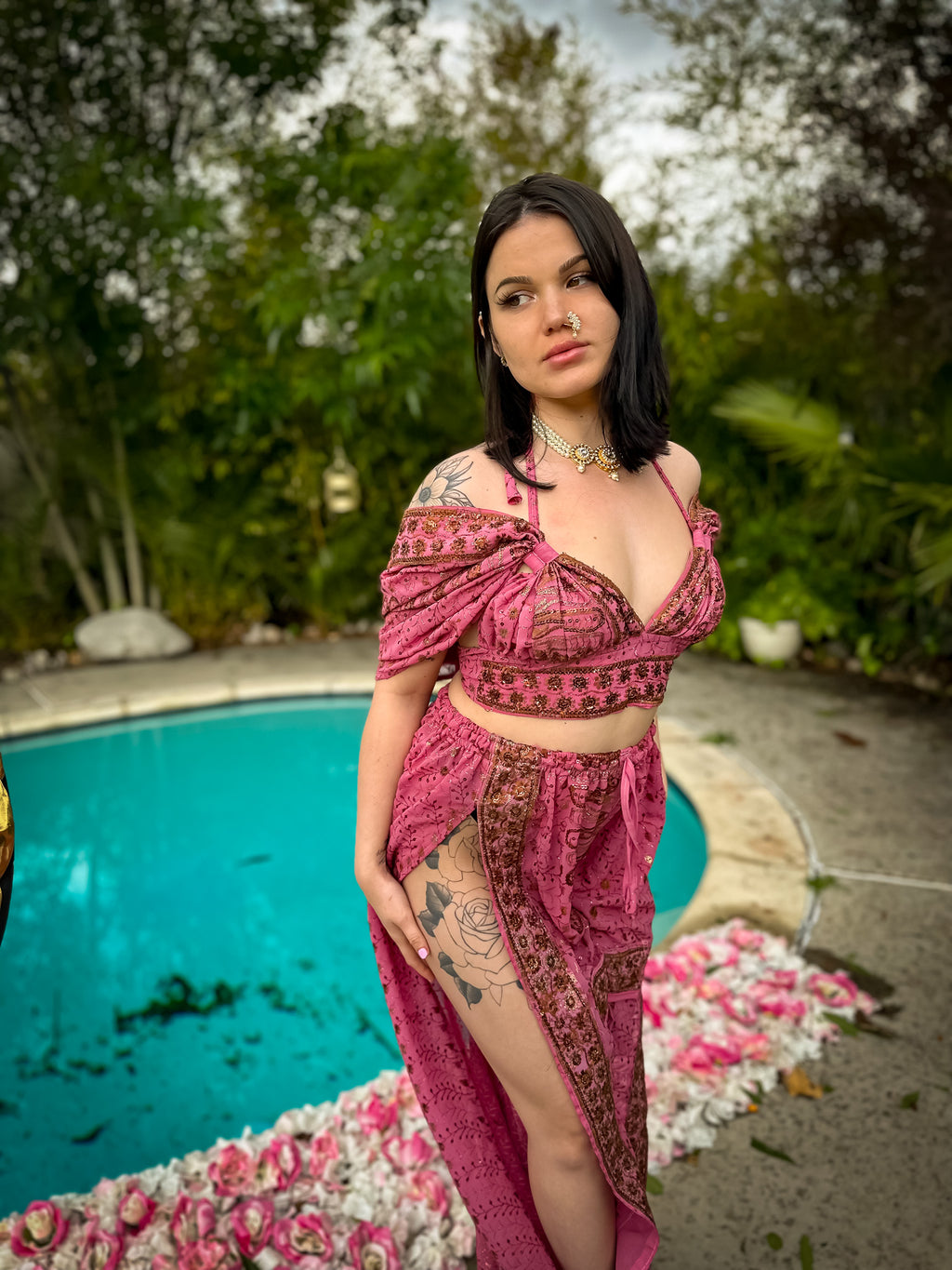 Golden Baby Girl Jasmine Set