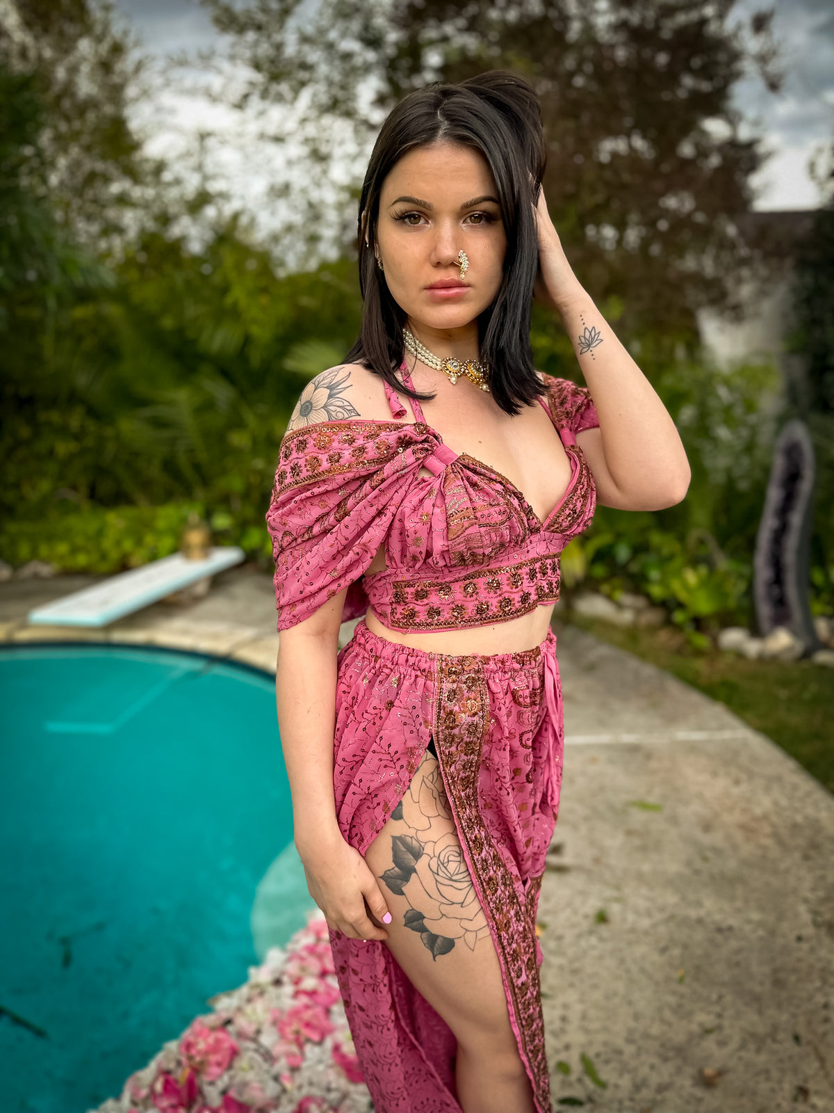Golden Baby Girl Jasmine Set