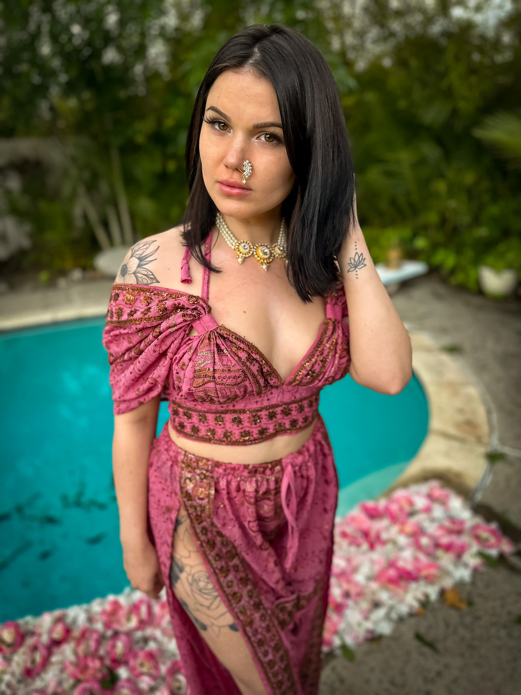 Golden Baby Girl Jasmine Set