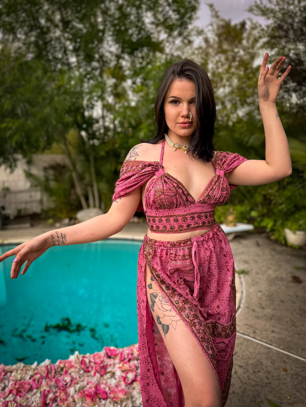 Golden Baby Girl Jasmine Set