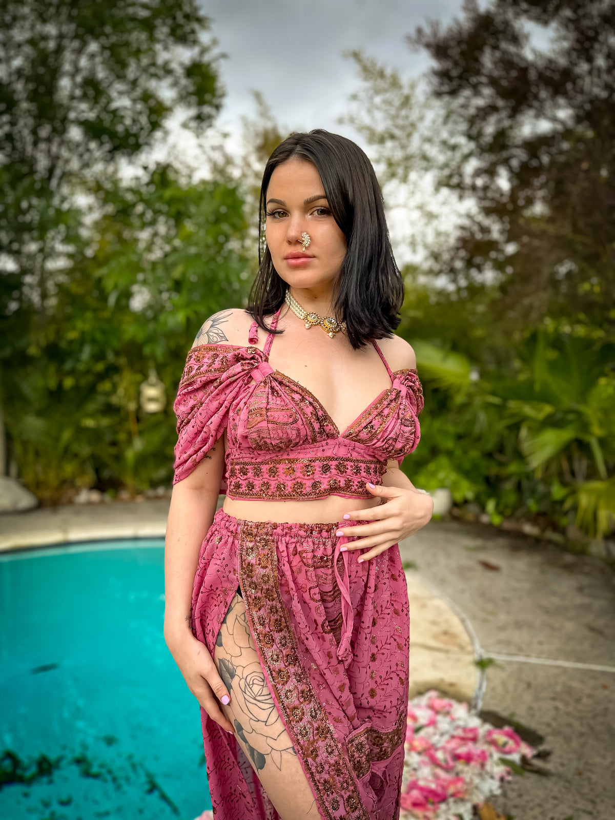 Golden Baby Girl Jasmine Set