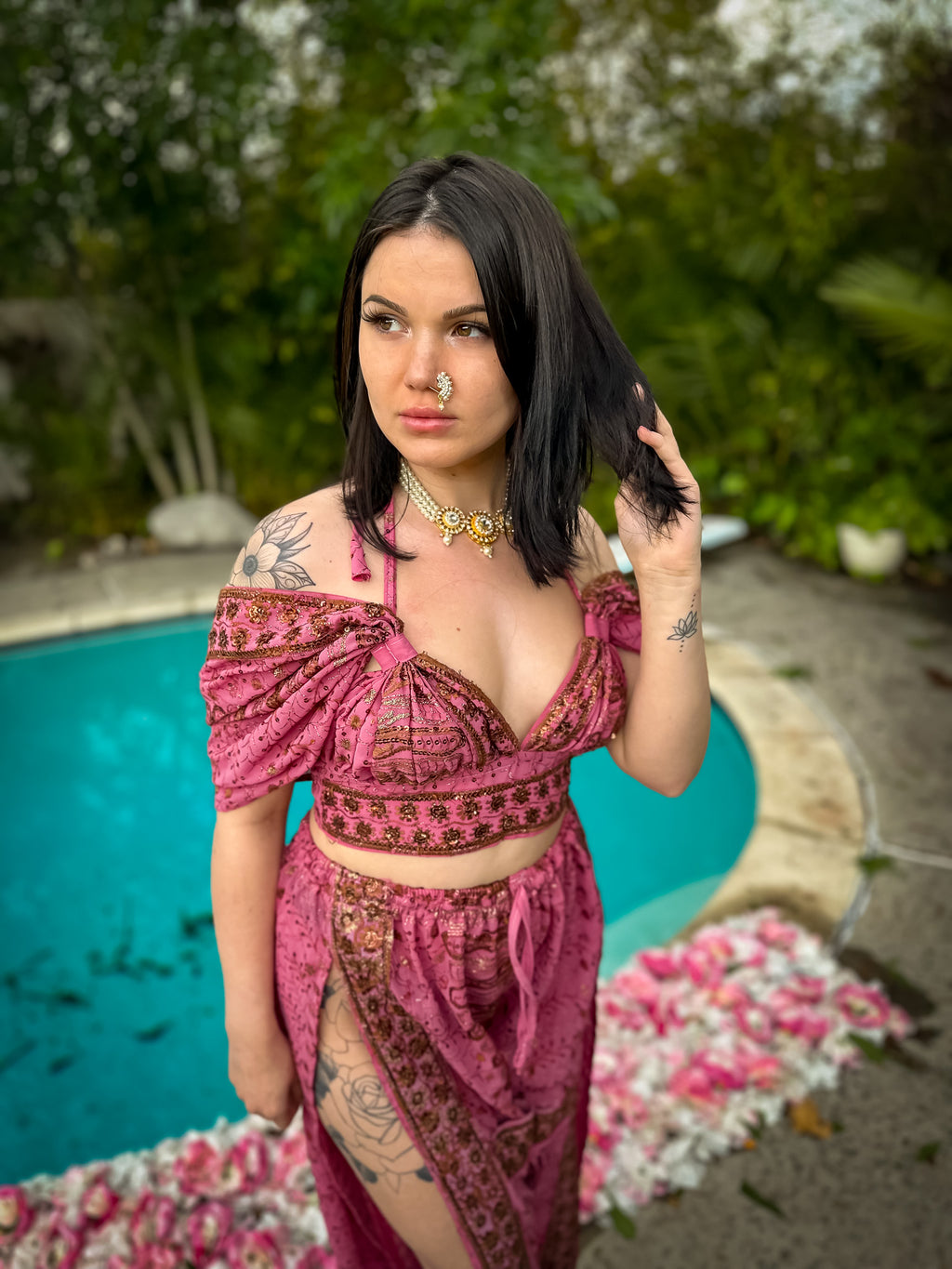 Golden Baby Girl Jasmine Set