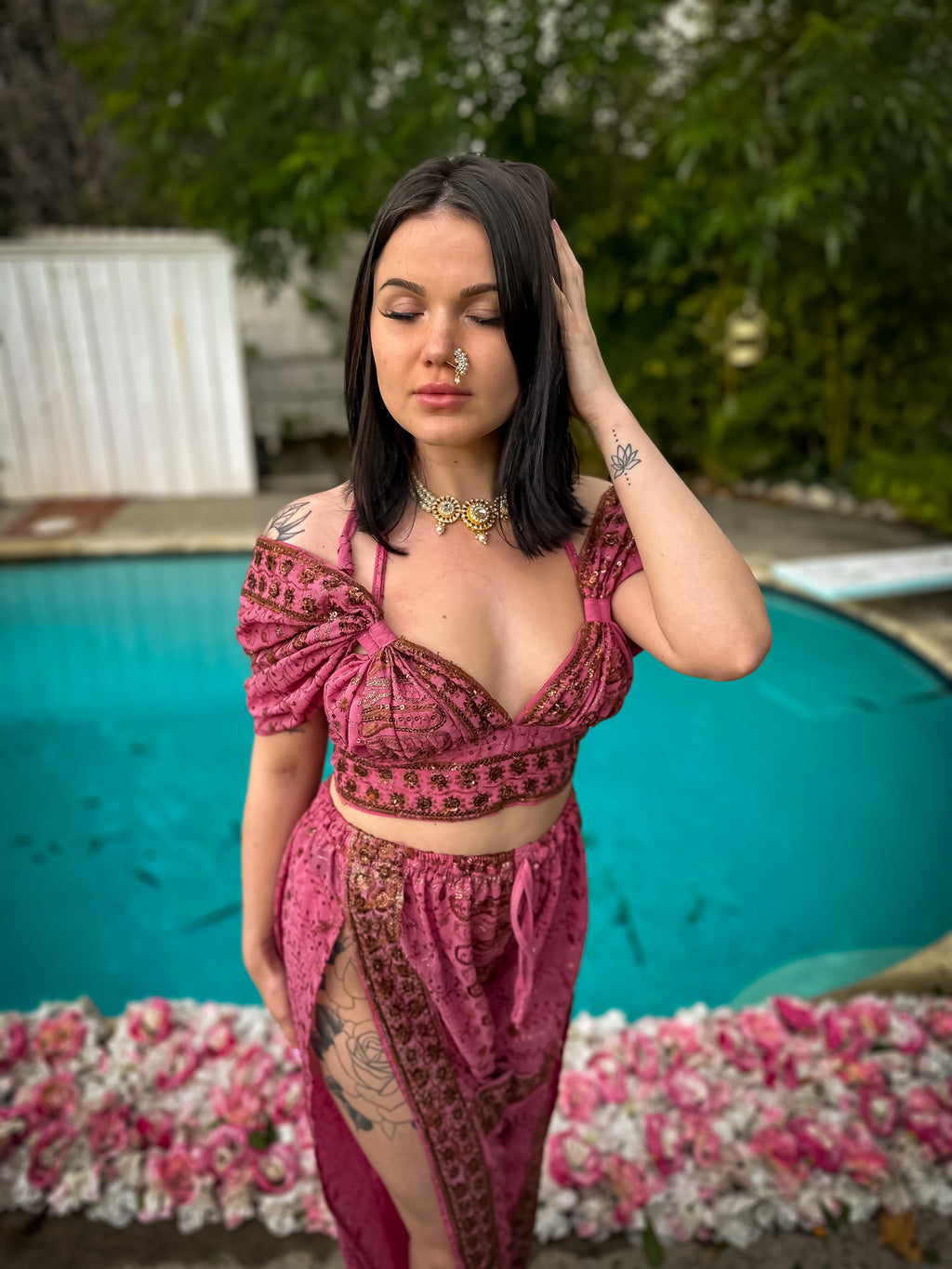Golden Baby Girl Jasmine Set