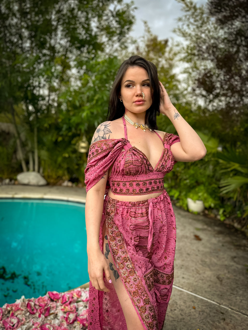 Golden Baby Girl Jasmine Set