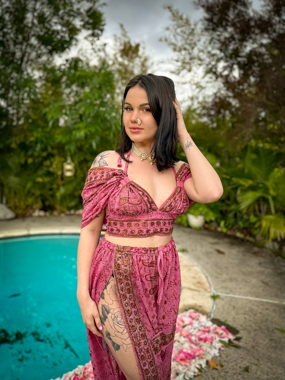 Golden Baby Girl Jasmine Set