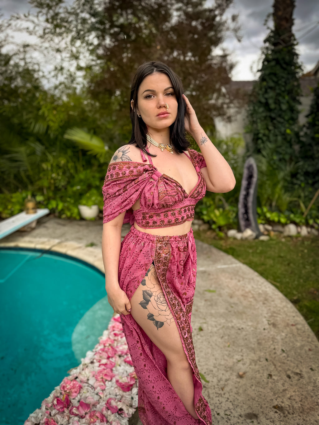 Golden Baby Girl Jasmine Set