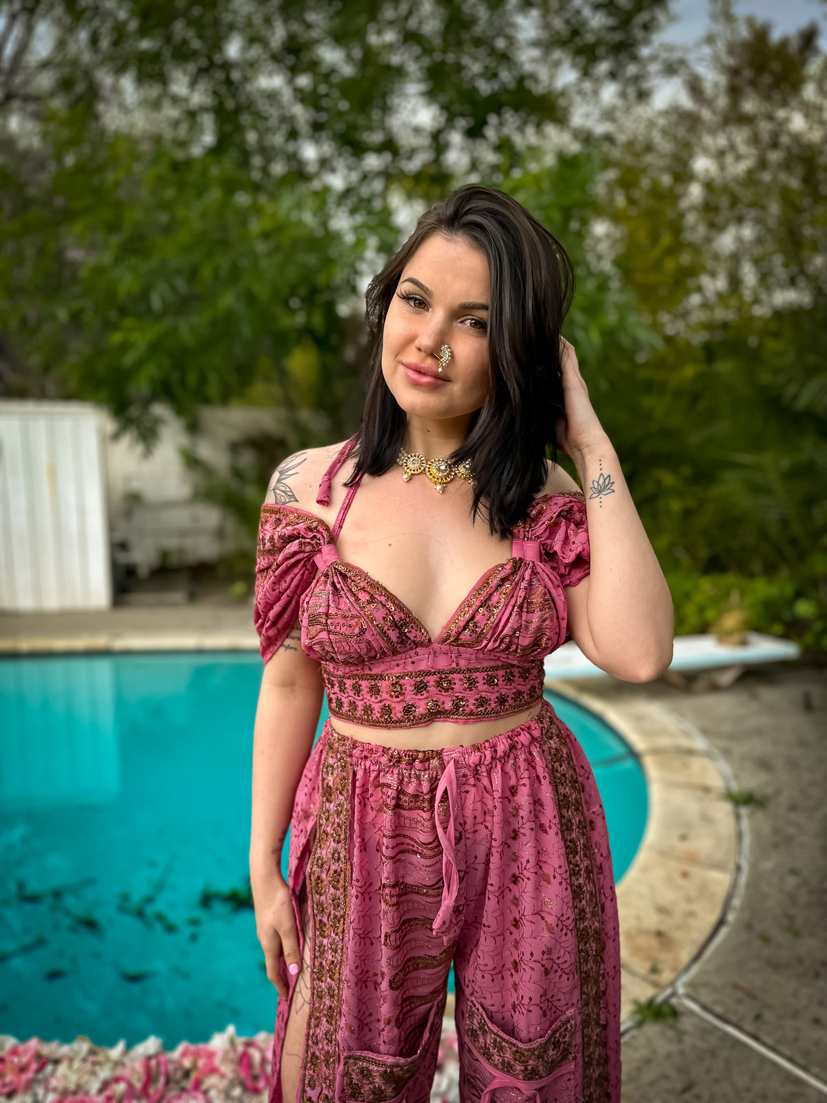 Golden Baby Girl Jasmine Set