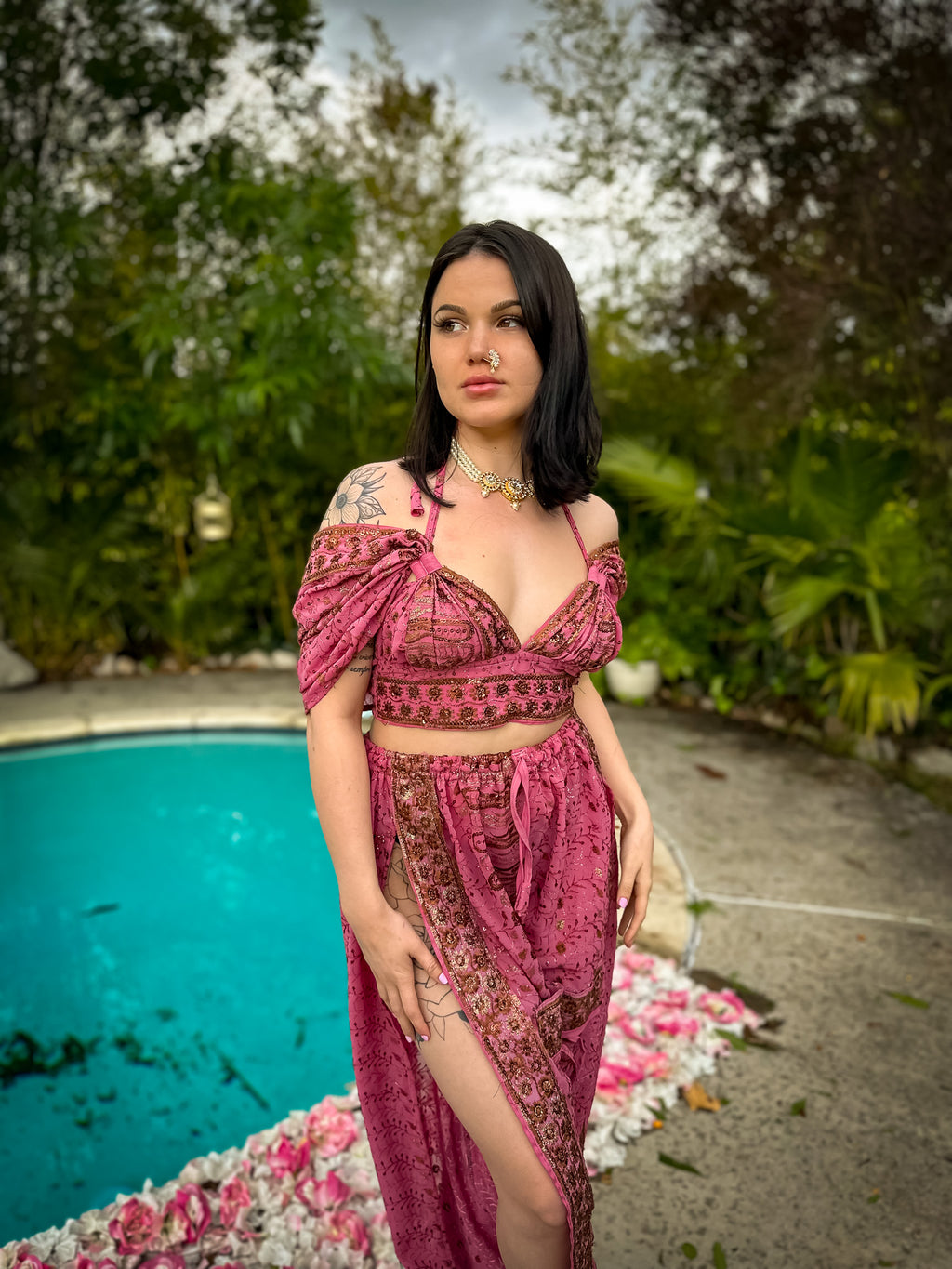 Golden Baby Girl Jasmine Set