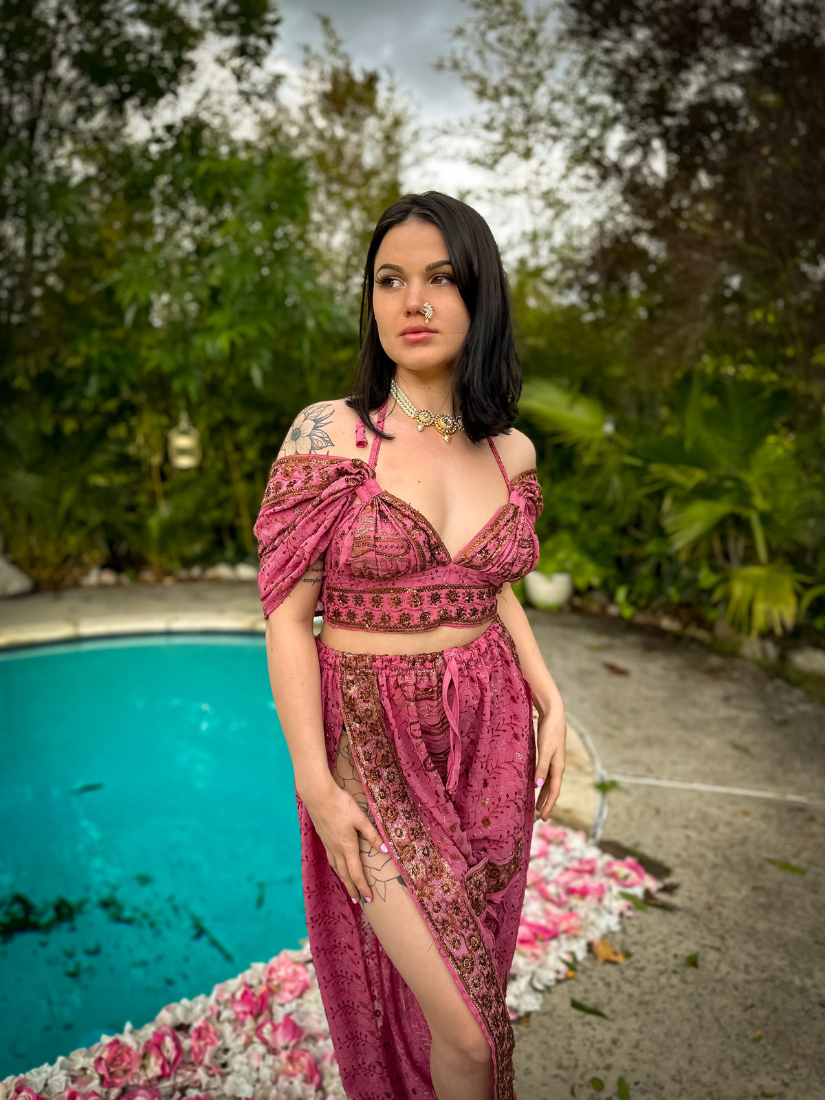 Golden Baby Girl Jasmine Set