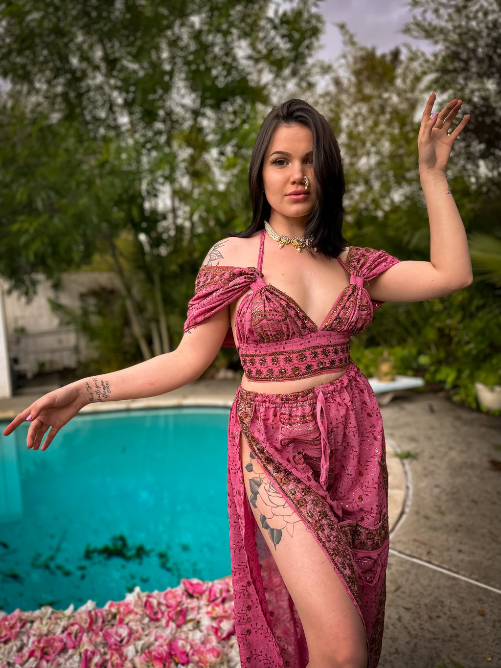Golden Baby Girl Jasmine Set