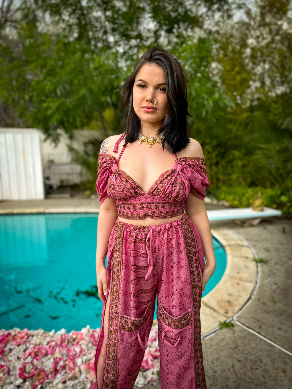 Golden Baby Girl Jasmine Set