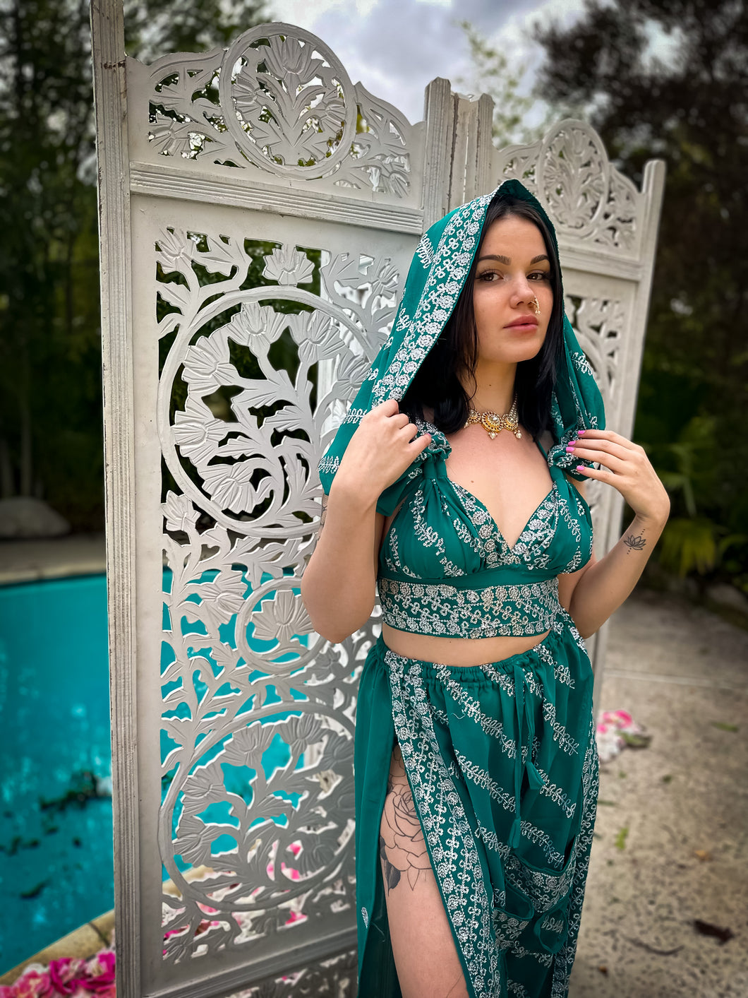 Turquoise Diamonds Jasmine Set