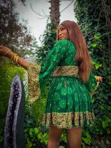 Emerald Elixir Babydoll Dress