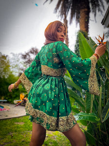Emerald Elixir Babydoll Dress