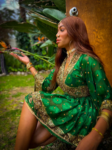 Emerald Elixir Babydoll Dress