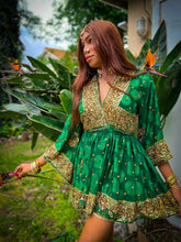 Load image into Gallery viewer, Emerald Elixir Babydoll Dress
