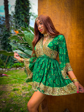Load image into Gallery viewer, Emerald Elixir Babydoll Dress
