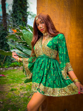 Load image into Gallery viewer, Emerald Elixir Babydoll Dress
