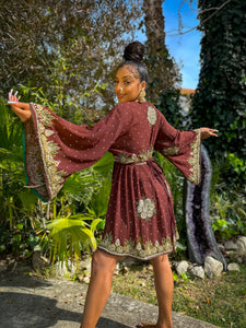 Golden Cacao Babydoll Dress
