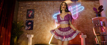 Load image into Gallery viewer, Violet Diamonds Micro Mini Skirt Set
