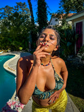 Load image into Gallery viewer, Emerald Whirlpool Halter Top
