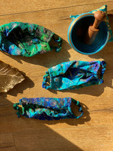 Load image into Gallery viewer, Golden peacock face mask
