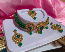 Load image into Gallery viewer, The Emerald Empire Necklace Set
