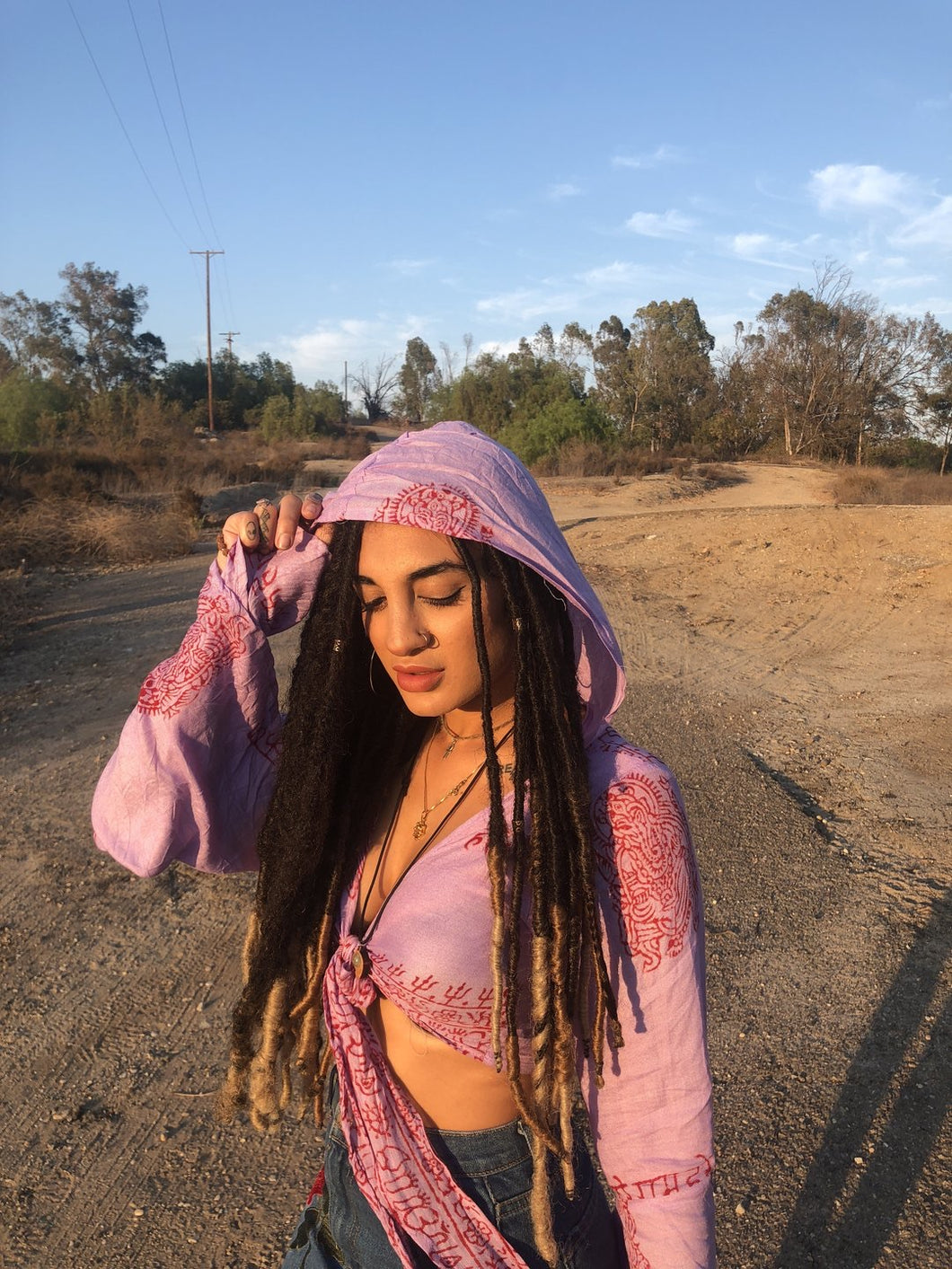 Lilac Sanskrit tops