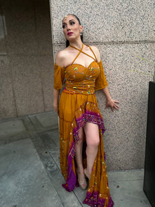 Bandhani Sunflower Goddess Set