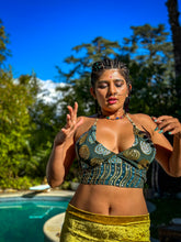 Load image into Gallery viewer, Emerald Whirlpool Halter Top
