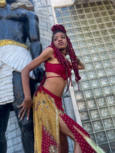 Load image into Gallery viewer, The Golden Heart Fire Ruffle  set

