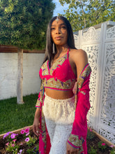 Load image into Gallery viewer, Pink lotus halter top
