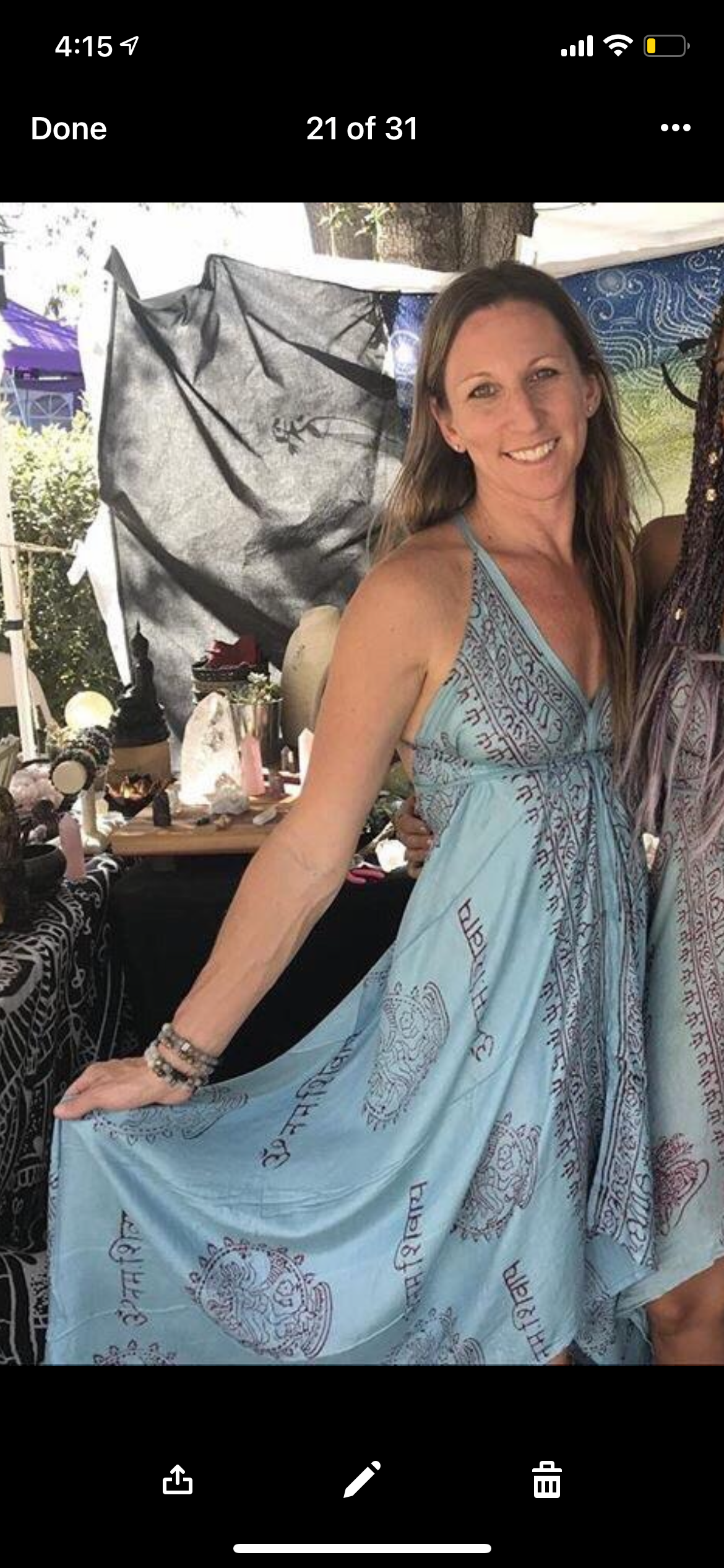 Blue Sanskrit Dress