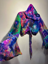 Load image into Gallery viewer, Jungle Flower Hoodie Wrap Top
