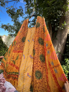 Ancient Sunflower Waves Cape