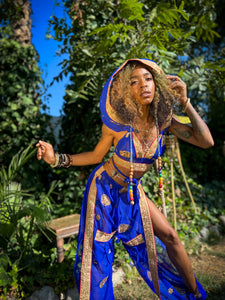 Sapphire Gold Jasmine Set