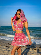 Load image into Gallery viewer, Pink Diamonds Micro Mini Skirt Set
