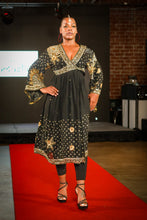 Load image into Gallery viewer, Nightfall Diamond Anarkali Dress
