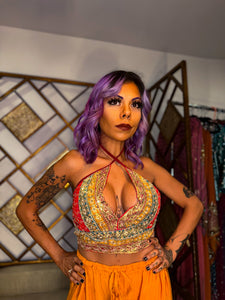 Royal Rani Halter Top