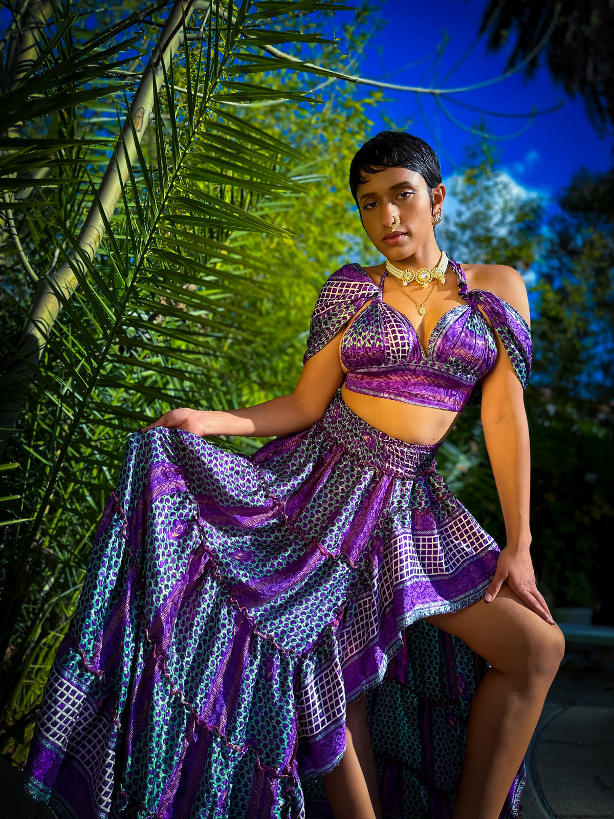 Purple Skies Bollywood Set