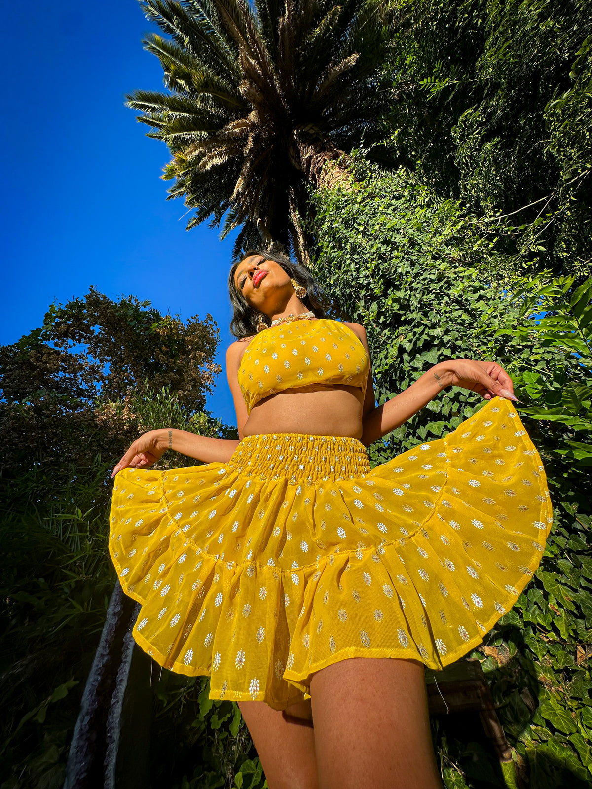 Sun Princess Micro Mini Gehr Skirt Set