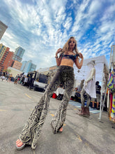 Load image into Gallery viewer, Gold Moondust Velvet Flares in Bell Bottoms
