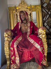 Load image into Gallery viewer, Deep Royal Unisex Hooded Kimono
