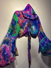 Load image into Gallery viewer, Jungle Flower Hoodie Wrap Top
