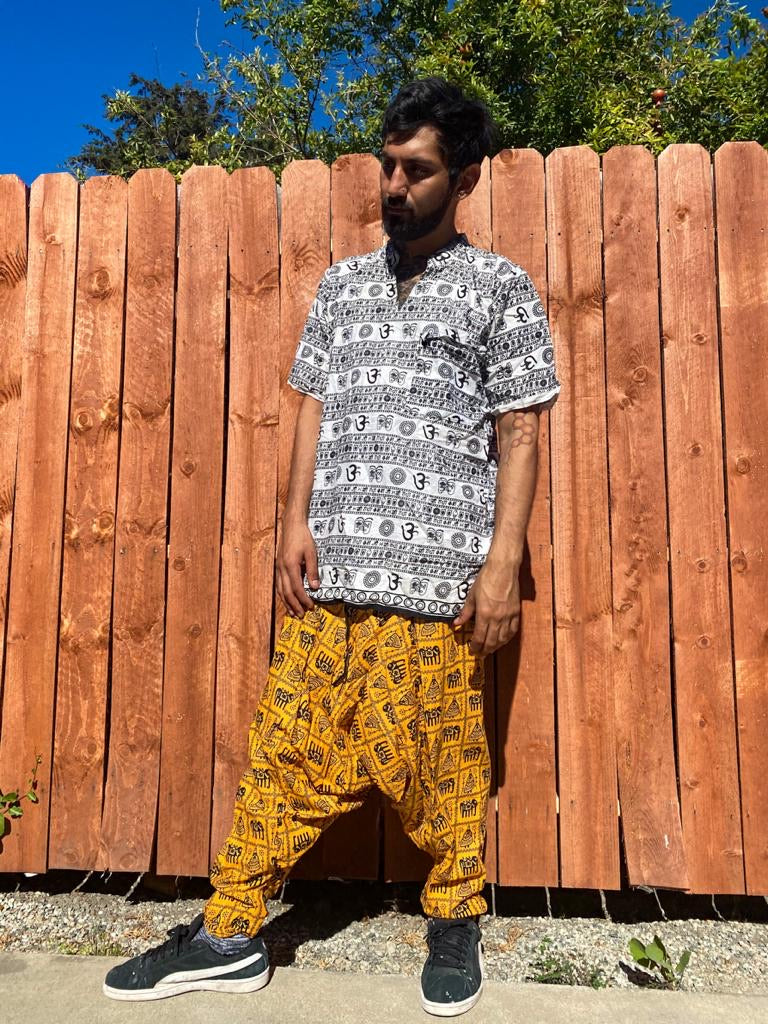 Yellow Dhoti pants