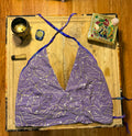 Lilac Sparkles Halter Top
