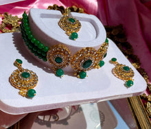 Load image into Gallery viewer, The Emerald Empire Necklace Set

