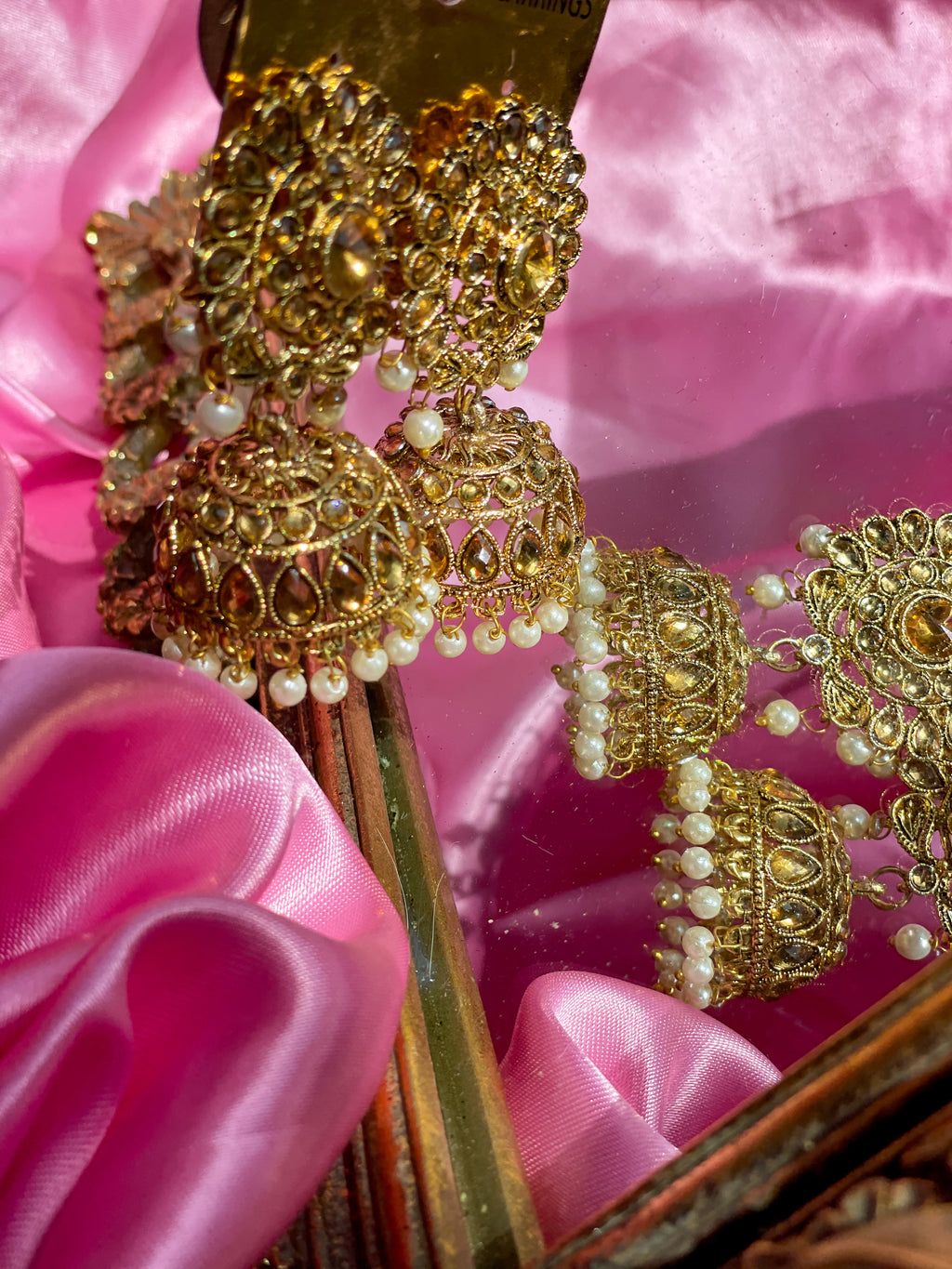 The Maya Gold Jhumka Earrings