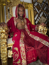 Load image into Gallery viewer, Deep Royal Unisex Hooded Kimono
