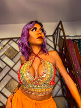 Load image into Gallery viewer, Royal Rani Halter Top
